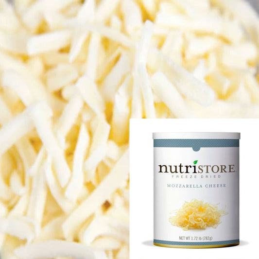 NutriStore Freeze Dried Mozzarella Cheese 27.5 oz #10 - BeReadyFoods.com