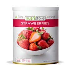 NutriStore Freeze Dried Strawberries #10 Can 6.5oz - BeReadyFoods.com