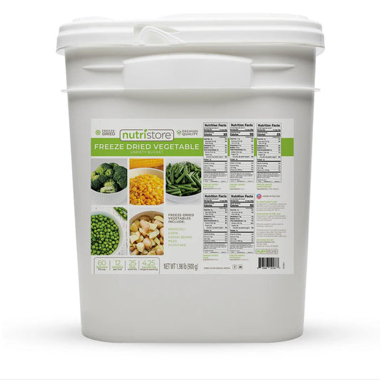 NutriStore Freeze Dried Vegetable Variety Bucket - BeReadyFoods.com