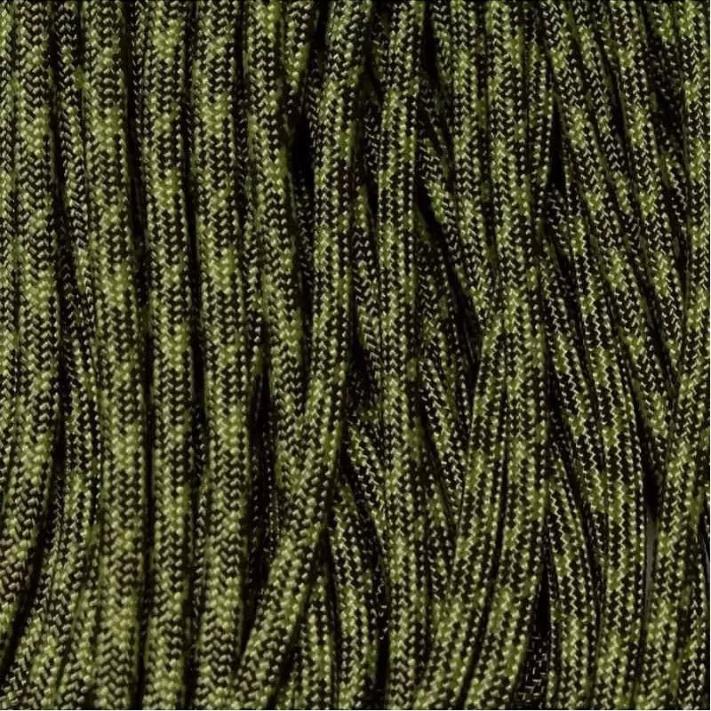 Olive Drab (OD) & Moss Camo 550 Paracord 100 feet Made in USA - BeReadyFoods.com