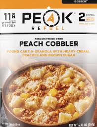 PEAK ReFuel Peach Cobbler Dessert - BeReadyFoods.com