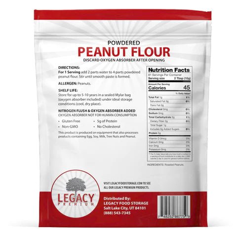 Peanut Butter Powder (Peanut Flour) 28.57 oz Pouch - BeReadyFoods.com
