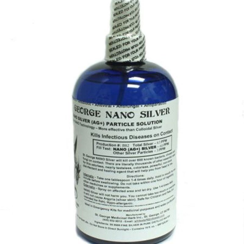 St George Nano Silver (Ag+) Particle Solution 16oz - BeReadyFoods.com