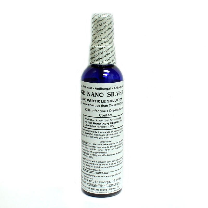 St George Nano Silver (Ag+) Particle Solution 4 oz - BeReadyFoods.com