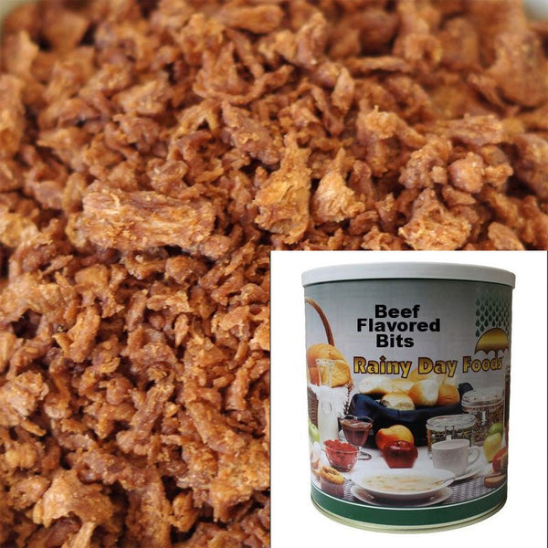 TVP Beef Flavored Bits 40 oz #10 - BeReadyFoods.com