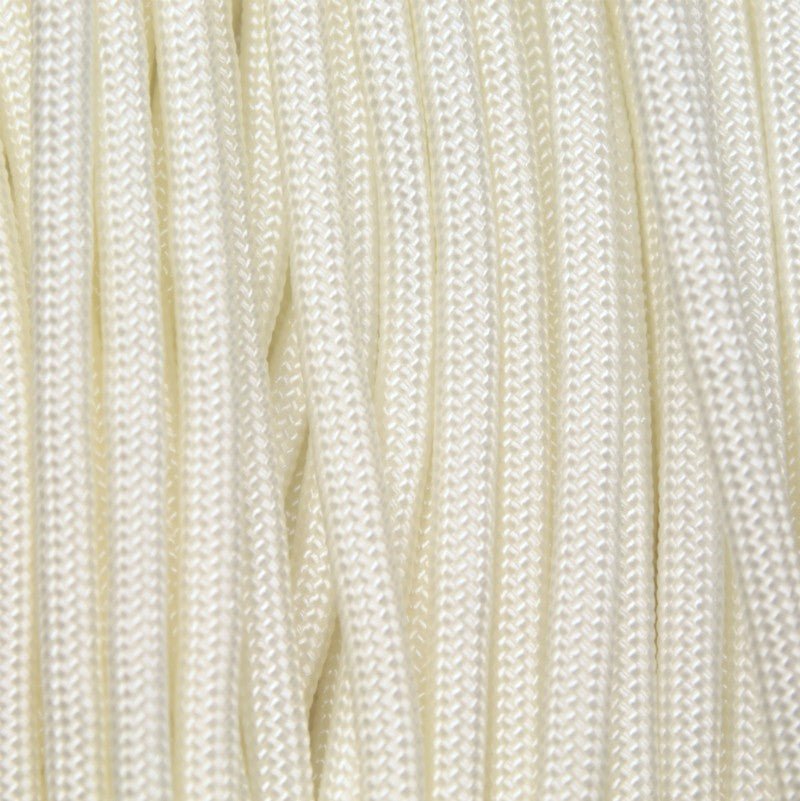 White Light 550 Paracord 100 feet Made in USA. - BeReadyFoods.com