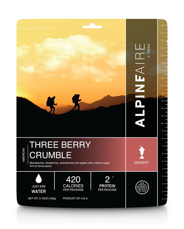 Three Berry Crumble 3.75 oz Pouch BeReadyFoods.com