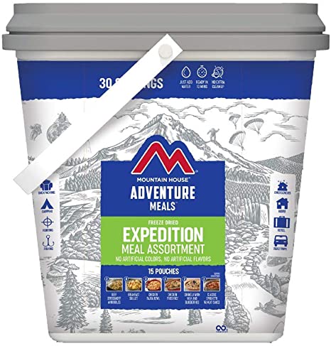 Mountain House Expedtion Bucket Meal Assortment 15 Pouches (Store Pickup Only) MOUNTAIN HOUSE