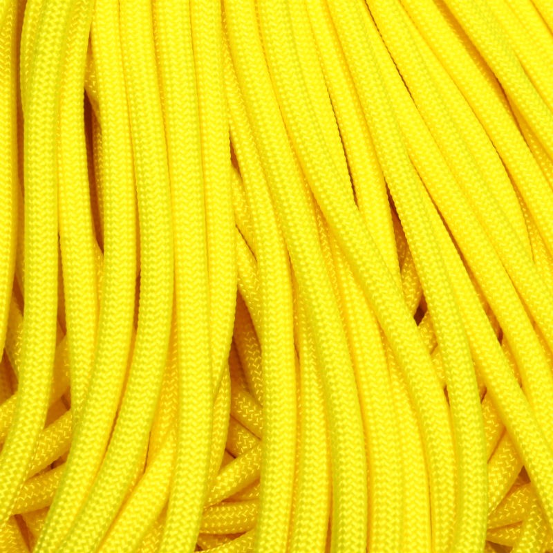 550 Paracord Neon Yellow 100 ft Made in USA