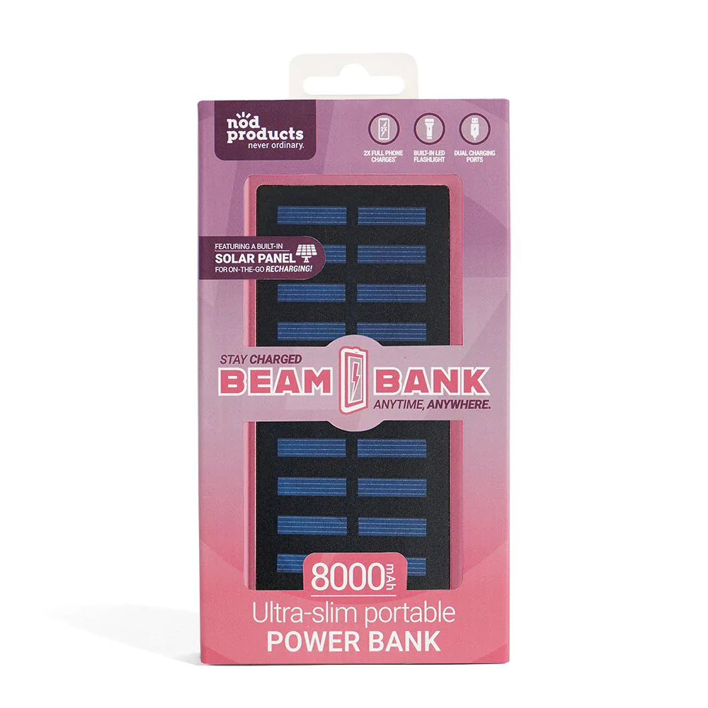 Nod 8000 mAH Power Bank with Solar BeReadyFoods.com