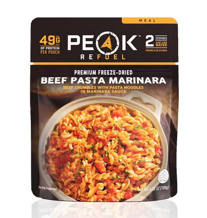 Freeze Dried Beef Pasta Marinara 6.35 oz Pouch PEAK