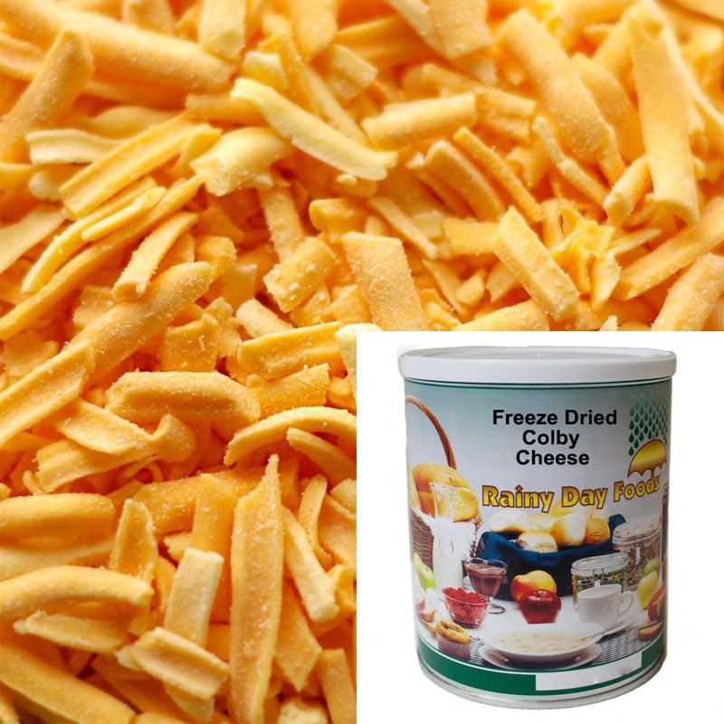 Freeze Dried Colby Cheese 37 oz #10 BeReadyFoods.com