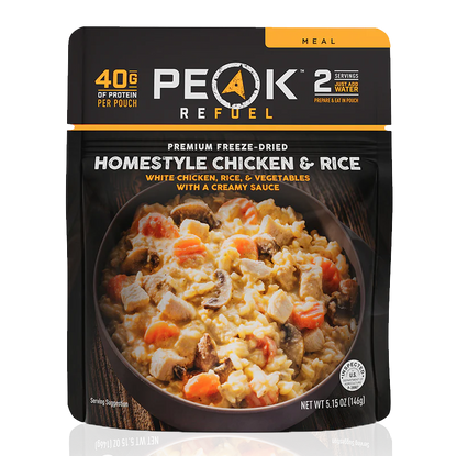PEAK Freeze Dried Homestyle Chicken & Rice 5.15 oz Pouch PEAK