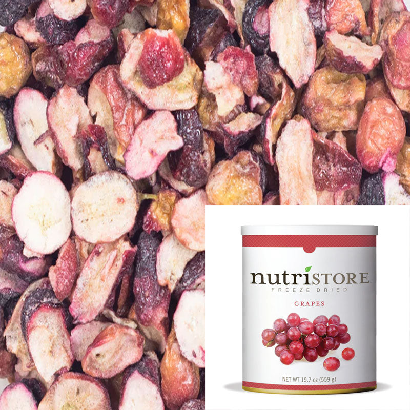 NutriStore reeze Dried Red Grapes 19.7 oz #10 Nutristore