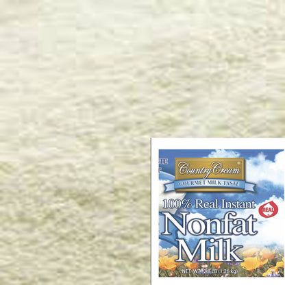 100% Real Instant Nonfat Milk (Country Cream) 44.8 oz #10 BeReadyFoods.com
