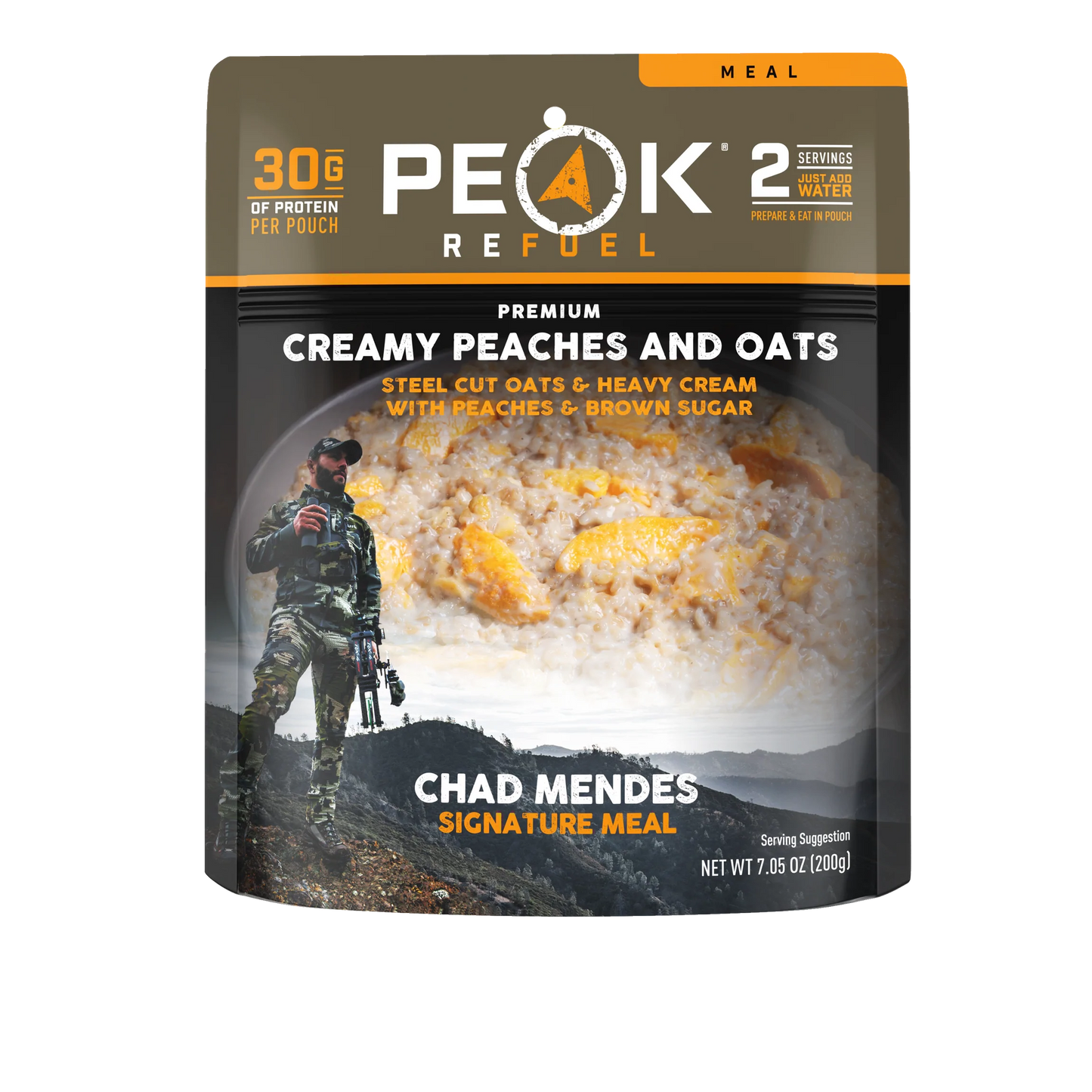 PEAK Creamy Peaches and Oats 7.05 Pouch BeReadyFoods.com