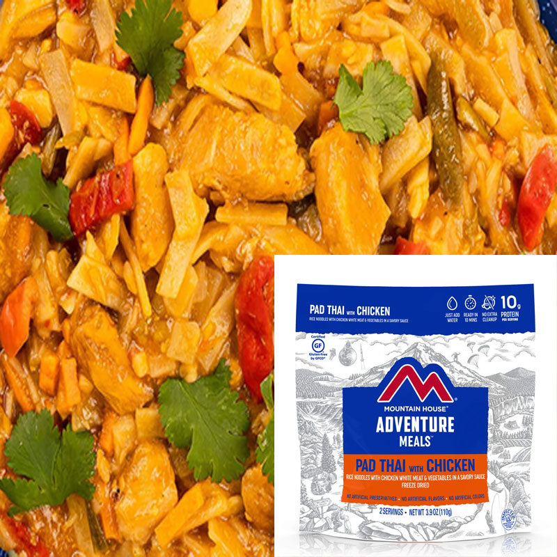 Freeze Dried Pad Thai with Chicken 3.9 oz Pouch BeReadyFoods.com