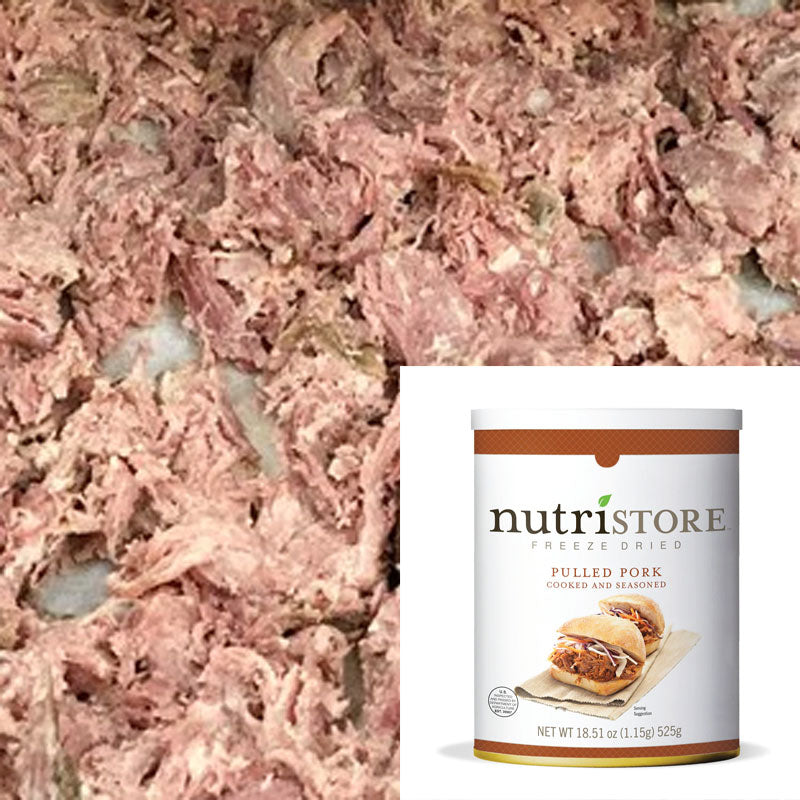 Freeze Dried Pulled Pork 18.5 oz #10 Nutristore