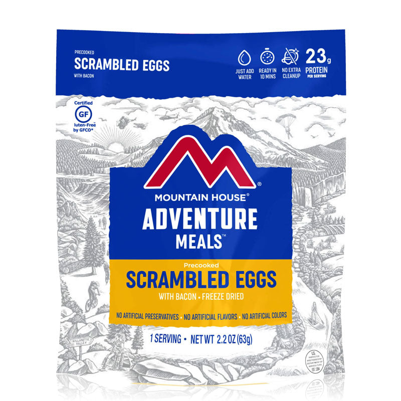 Mountain House Precooked Scramble eggs with Bacon 2.2 oz Pouch MOUNTAIN HOUSE