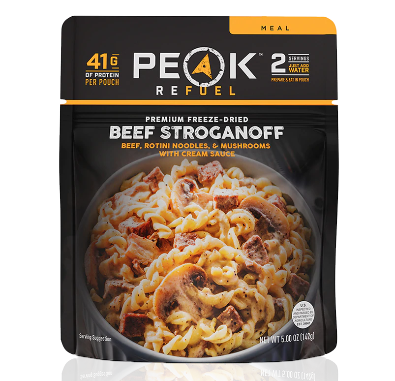 Freeze Dried Beef Stroganoff 5.0 oz Pouch PEAK