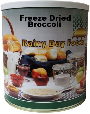 Freeze Dried Broccoli 7 oz #10 BeReadyFoods.com
