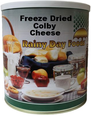 Freeze Dried Colby Cheese 37 oz #10 BeReadyFoods.com