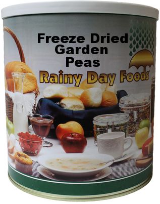Freeze Dried Garden Peas 18 oz #10 WALTON RAINY DAY FOODS