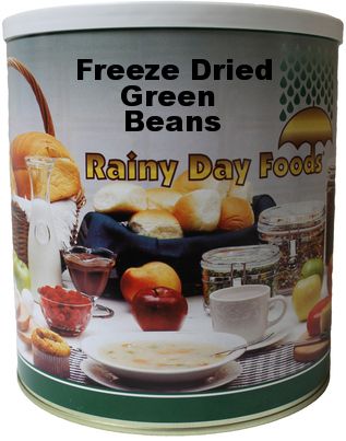 Freeze Dried Green Beans 6 oz #10 BeReadyFoods.com