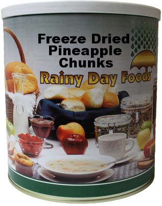 Freeze Dried Pineapple 16 oz #10 BeReadyFoods.com