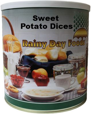Sweet Potato Dices 44 oz #10 BeReadyFoods.com