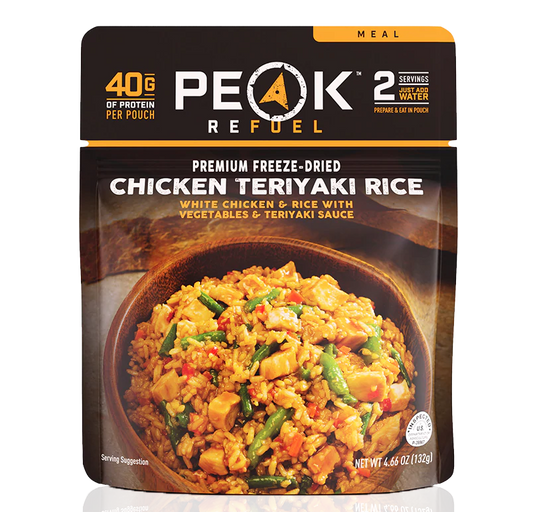 Freeze Dried Chicken Teriyaki Rice 4.66 oz Pouch PEAK
