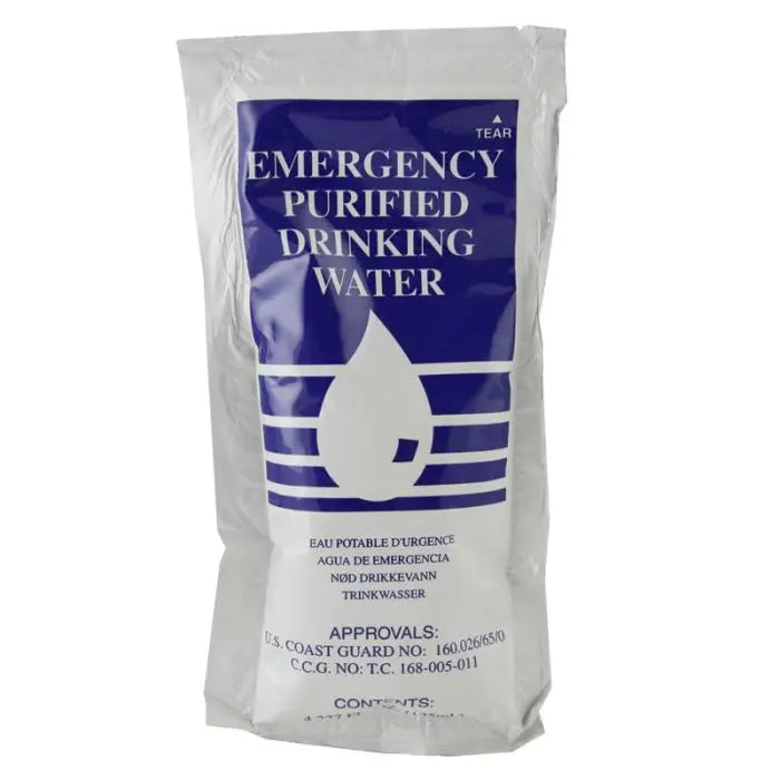 Water 4 oz Pouch (Store Pickup Only) SOS Food Lab